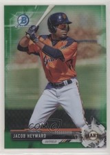 2017 Bowman Draft Chrome Green Refractor 41/99 Jacob Heyward #BDC-22 3pb