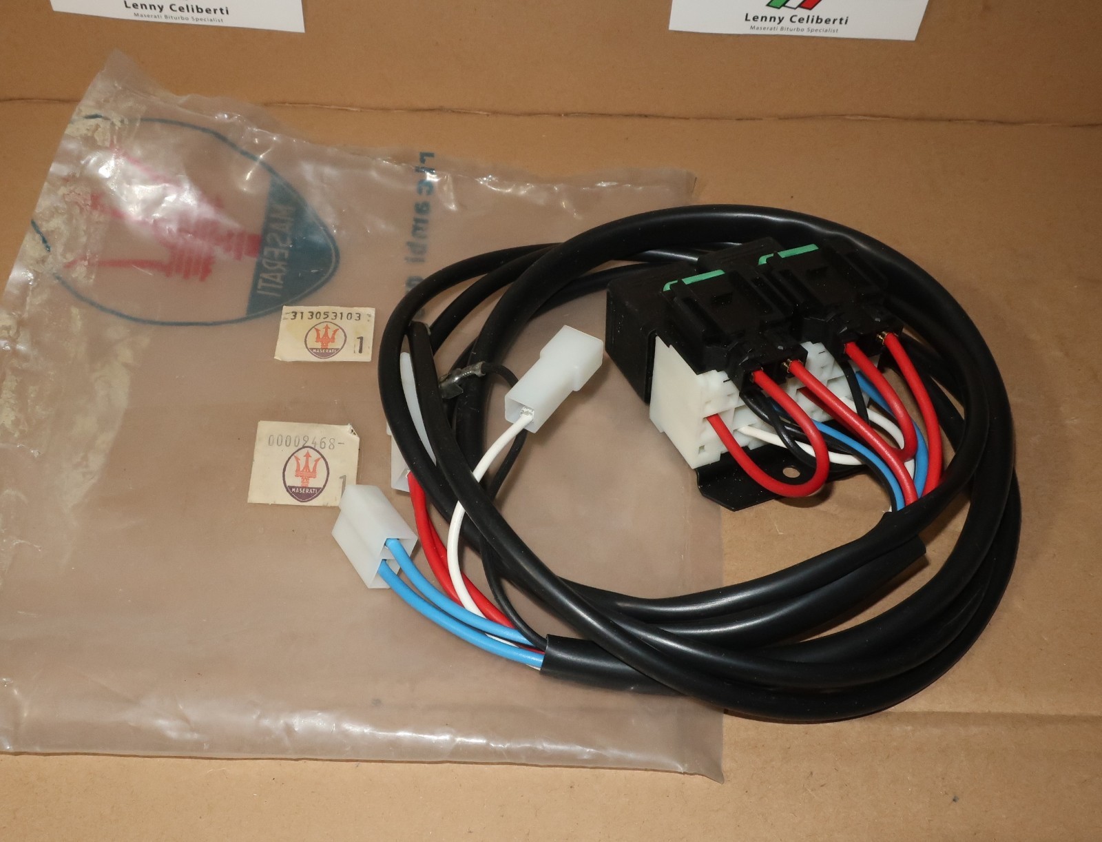 Maserati Biturbo  Air Con & PW  RELAY HARNESS  Factory Upgrade for FUSE BOX