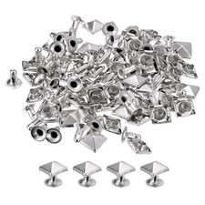 100 Set Spike Rivet 7mm Pyramid Rapid Studs S...