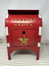 Letters To Santa - Mailbox With Star Red White 16 Tall Free Shipping