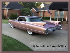 1960 Cadillac Sedan DeVille flat top, Toolbox - Refrigerator Magnet, 42 MIL