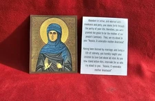 Saint Anastasia Orthodox Printed Prayer Cards – Lot of 10 | 2.6 x 3.25