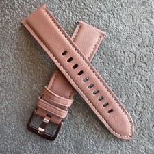 Genuine Samsung 20mm Leather Band S/M, Rose Gold Strap for Galaxy Watch3/4/5/6/7