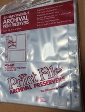 Lot of 3 Packs 25 Heavyweight Archival Preservers 46-6P Holds 150 4x6 Prints EA