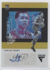 2019-20 Panini Chronicles Flux Rookie Gold 6/10 Isaiah Roby #FR-IRO Auto nd3