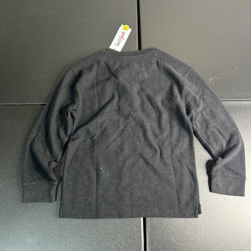 Cat & Jack Long Sleeve Kids Size S 6-7 Black Relaxed Long Sleeve - Picture 5 of 5