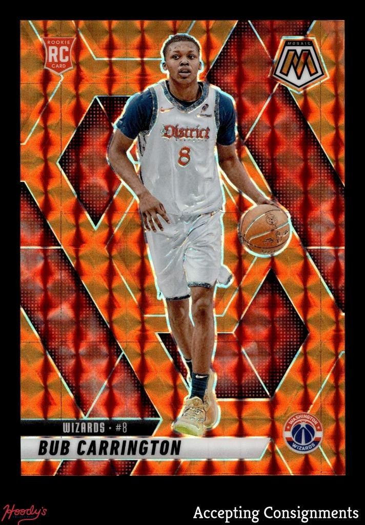 2024-25 Panini Mosaic Mosaic Orange #206 Bub Carrington RC ROOKIE 190/249