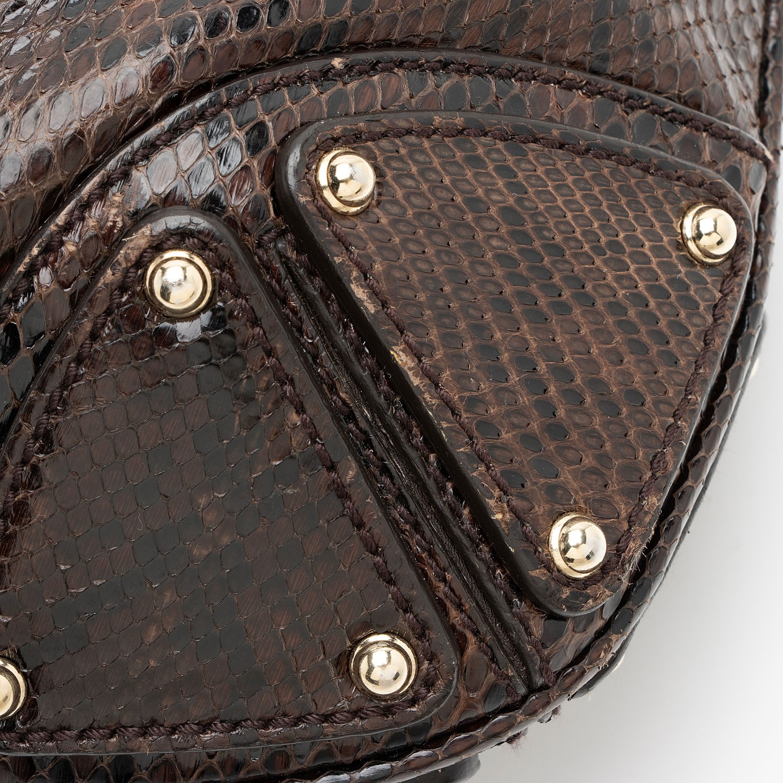 Gucci Python Indy Medium Satchel - image 11