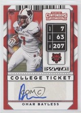 2020 Panini Contenders Draft Picks College Ticket Omar Bayless #295 Auto nd3