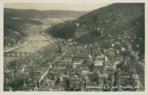 Ansichtskarte Heidelberg a.N. vom Flugzeug aus (Nr.9136)
