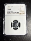 1960 Proof Roosevelt Silver Dime certified PF 68 by NGC!