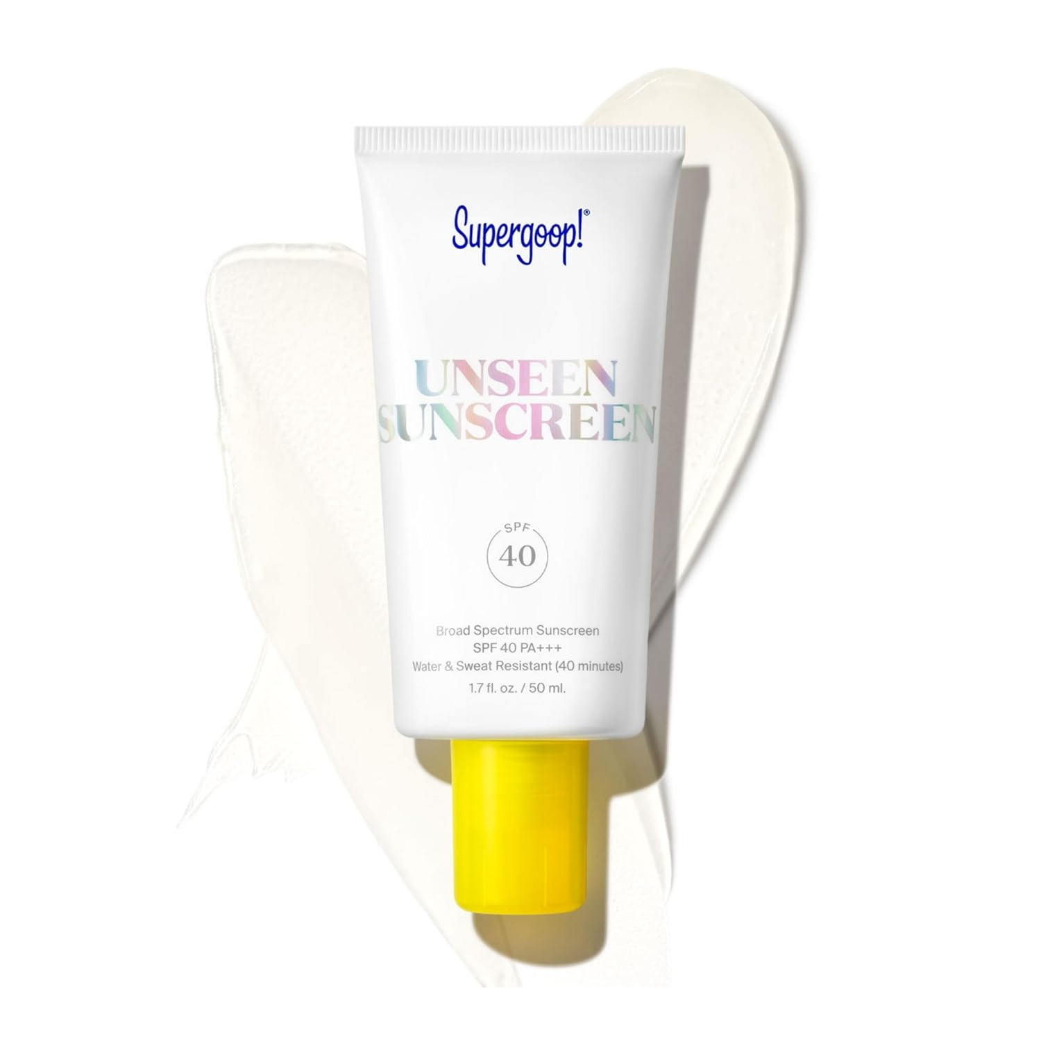 SPF 40 Unseen Sunscreen – Invisible Broad Spectrum Face Protection with Makeup Grip