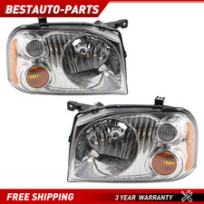Headlights Left Right For 2001-2004 Nissan Frontier Xe Se Pair