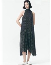 ZARA ZW Collection Halter Polka Dot Dress