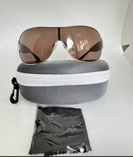 Auténticas gafas de sol Polo Ralph Lauren RA4097 marco dorado, marrón lente