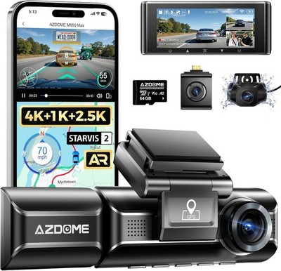 Dash Cam Azdome M550 Pro 4K Ultra HD GPS Tracking LOOP Recording