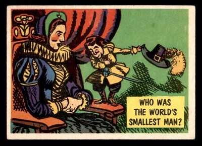 1957 Topps Isolation Booth #2 Who Was the World's Smallest Man? GD *e2