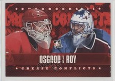 2013-14 ITG Enforcers II Chris Osgood Patrick Roy Osgood vs Roy #97 HOF 4ry