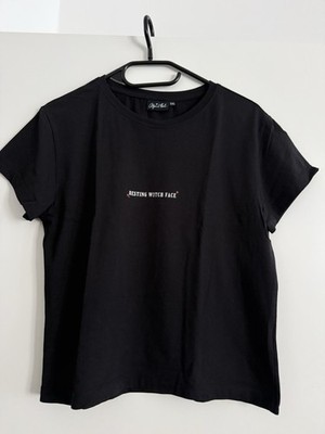 Alycia Marie Baby Tee T-shirt Resting Witch Face NEU Ungetragen XXL Schwarz