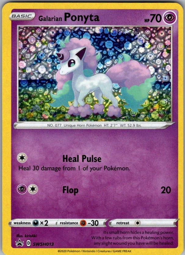 Galarian Ponyta (General Mills Promo) SWSH013 Holo  Cards & Products Pokemon NM