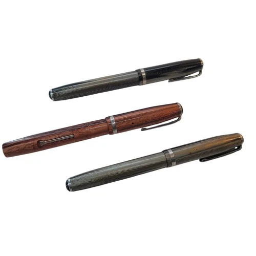 Lot of 3 Vintage Esterbrook Pens - 9668 & 9556 Nibs Gray Copper PARTS OR REPAIR video thumbnail