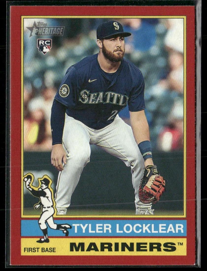 2025 Topps Heritage #447 Tyler Locklear Red Border