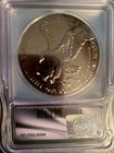 2024 ICG Brilliant $1 U.S. Silver Eagle Black Ruthenium Hologram Coin — photo 2