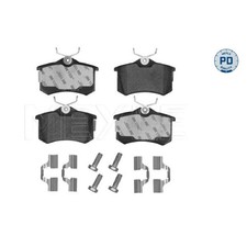 Satz Bremsbeläge Bremsklötze hinten für Audi TT 8N3 8N9 | 23903190