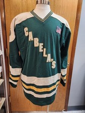 Cabela's Hockey Jersey Mens XL 61 American Flag Mondetta 1961 USA NHL Hockey