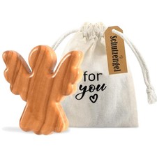 Schutzengel Holz Figuren Handschmeichler christliche Geschenke Taufe Glücksbr...