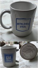 Vintage Bethlehem Steel Mug GM General Motors Supplier Of The Year USA MADE 1997