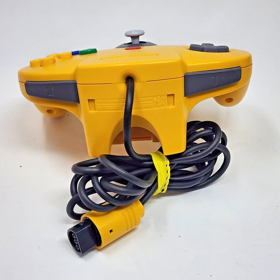 Official OEM Nintendo N64 Yellow Controller - Very Good Condition Firm Stick - Image 3 of 4