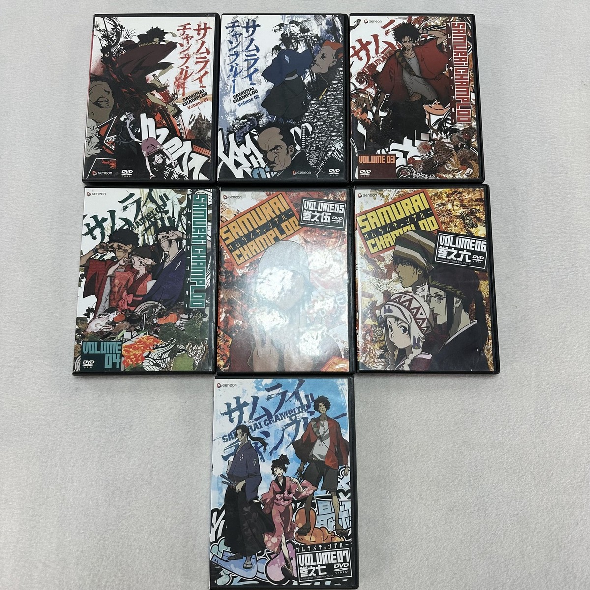 Samurai Champloo Complete Series Vol 1-7 DVD Set Geneon Samurai Champloo Complete Series Vol 1-7 DVD Set Geneon