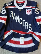 Warm Up Worn Holden New York Rangers 2018 Winter Classic MIC Adidas Jersey 58