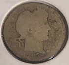 1905 S Barber Half Dollar 25C 20th Century American Silver Circulated US Coin