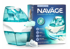 Navage Starter Bundle   Nasal Irrigation System with Nose Cleaner  30 SaltPods