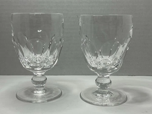 Set of 2 Vintage Waterford Crystal Kathleen 5.25" Water Glasses