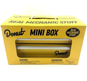 Donut Media Mini Portable Toolbox Real Mechanic Stuff Yellow 2 Drawer Chest NEW