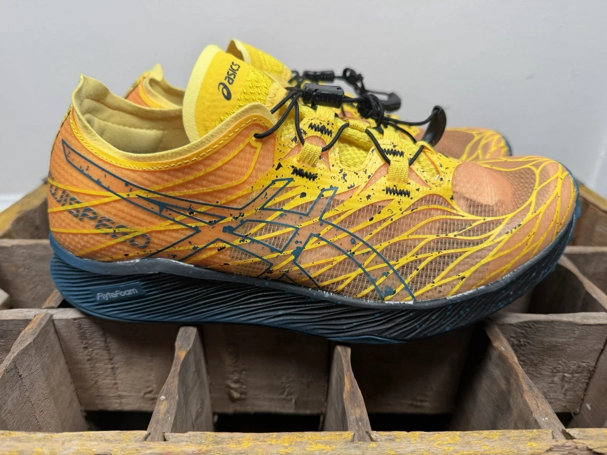 Asics Fuji Speed Golden Yellow Ink Teal for sale | eBay