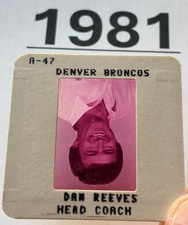 DAN REEVES 1981 NFL FOOTBALL TV MEDIA SLIDE DENVER BRONCOS