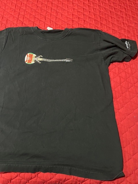VINTAGE GUITAR JAGERMEISTER OFFICIAL MERCHANDISE BLACK R-SHIRT MENS SIZE XL USA