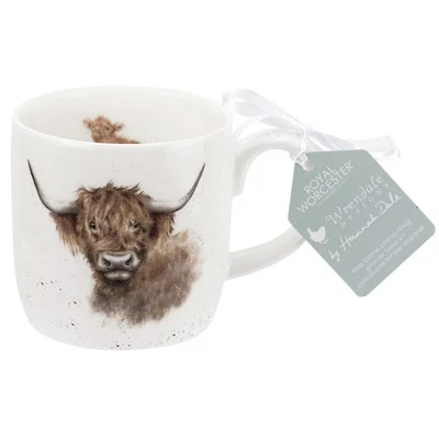 PORTMEIRION Wrendale Mug Highland Coo Cow Fine Bone China from Hannah Dale Royal Worcester