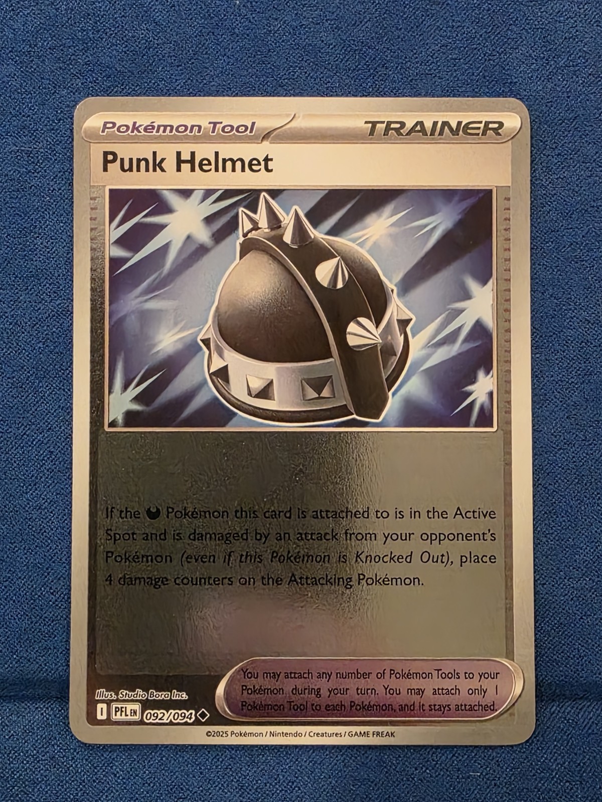 Pokémon TCG Punk Helmet Phantasmal Flames 092/094 Reverse Holo Near Mint NM+ #92