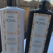 JAFRA Royal Almond Body Lotion Body Oil Set Firming Moisturizer Almond 475 Ml