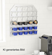 Für Tshibo Cafissimo Kapselhalter Edelstahl Wand Regal Kapselspender 2-Wahl NEU