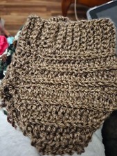 Hand crocheted diaper cover 0-6 months And Matching Headband