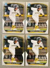 Yordany De Los Santos 4 Lot 2023 Bowman Chrome Prospects Baseball #BCP-121 Base