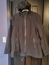 Ilse Jacobsen Hornbæk 3/4 Length Black Raincoat, De 44 Uk 18 Us 14-16