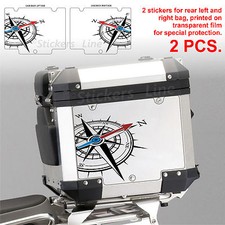 Adesivi bauletto top case BMW BUSSOLA R1200 R1250 GS Adventure bags stickers ADV