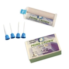 PRIME DENT PRIME-CROWN 90G KIT WITH MXING TIPS TEMPORARY CROWN & BRIDGE - A2